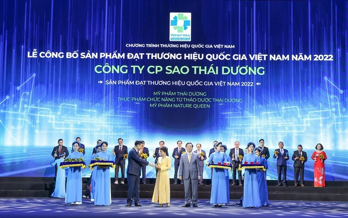 Sao Thái Dương đạt Thương hiệu quốc gia Việt Nam 2022 lần đầu